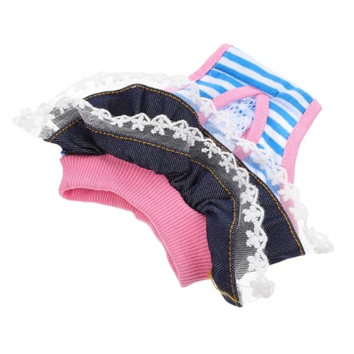 ifundom Waschbare Hundeschutzhose für Hündinnen Atmungsaktive Saugfähige Menstruationshose mit Niedlichem Spitzen Design Langlebig und Komfortabel für Verschiedene Hunderassen Geeignet von ifundom
