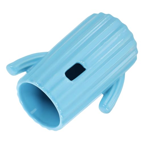 ifundom Wasserflasche für Hamster Wasserflaschenhalter für Hamster Tierwasserflasche hamstertoillette kakteendünger trinkflasvhe Wasserspendergestell Flaschenhalter aus Keramik Sky-Blue von ifundom