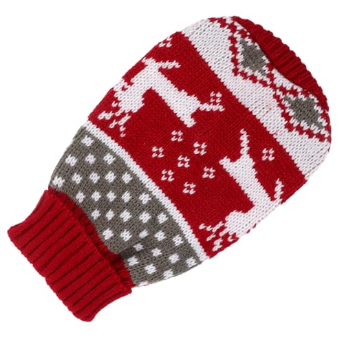 ifundom Weihnachten-Haustier-Pullover Haustierweste Hundekostüm Für Den Warme Weihnachtsoutfit Für Hunde Hässlicher Weihnachts-hundepullover Hundekleidungsdekor Der Hund Haustierzubehör von ifundom