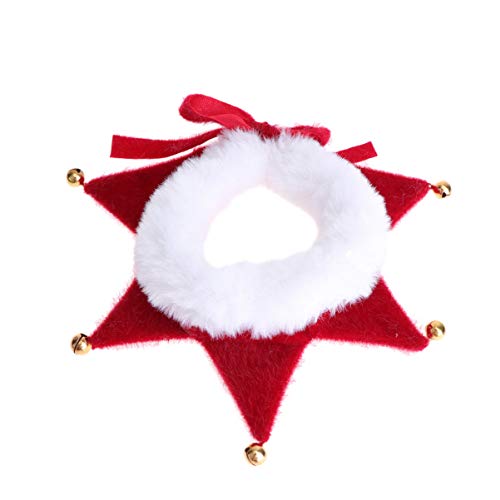 Haustierschal Hund Weihnachten Halstuch Jingle Bell Hundehalsband weihnachtswelpenhalsband Kleider eine Halskette Hüte haustier halstuch Cosplay Lätzchen binden Lieferungen Hut rot von ifundom