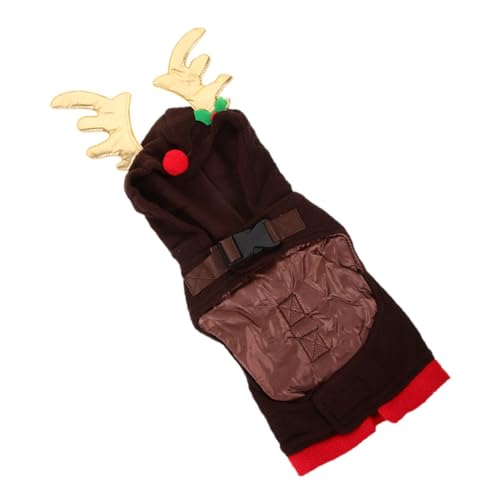 ifundom Weihnachts-Haustier-Kleidung Hunde weihnachtsoutfits Hunde-Weihnachts-Hoodie Rentierhundpullover Weihnachten Welpe Vlies Party Kostüm für Haustierkleidung Hundekostüme Stoff Kaffee ifundom Weihnachts-Haustier-Kleidung Hunde weihnachtsoutfits Hunde-Weihnachts-Hoodie Rentierhundpullover Weihnachten Welpe Vlies Party Kostüm für Haustierkleidung Hundekostüme Stoff Kaffee von ifundom