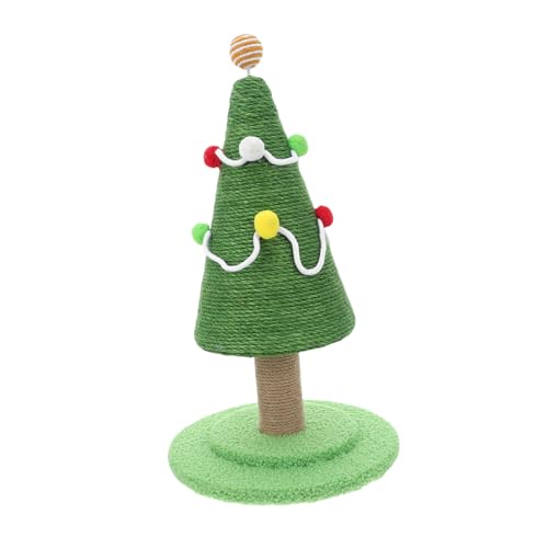ifundom Weihnachtsbaum Katzen Fangball Kratzbaum Bodenkratzstange Weihnachtsbaum Katzenkratzbaum Kätzchenkratzbaum Weihnachts Haustierkratzstange Weihnachtsbaum Kratzbaum von ifundom