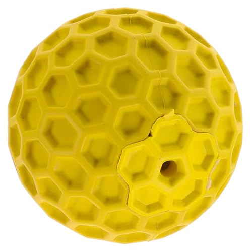 ifundom Welpen Kauspielzeug Lauter Hundetraining Ball aus Robustem Gummi für Kleine Hunde und Große Hunde Interaktives Quietschspielzeug zur Zahnpflege und Beschäftigung Zufällige Farbe von ifundom