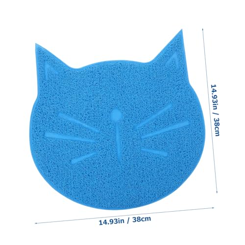 ifundom rutschfeste Katzenform Futterunterlage PVC Wasserabweisend und Wiederverwendbar Futtermatte für Hunde und Katzen Schutz vor Verschmutzung und Krümeln ifundom rutschfeste Katzenform Futterunterlage PVC Wasserabweisend und Wiederverwendbar Futtermatte für Hunde und Katzen Schutz vor Verschmutzung und Krümeln von ifundom
