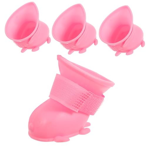 ifundom wasserdichte Hundeschuhe mit Rutschfester Sohle Verstellbare Winter Pfotenschutz Warme und Leichte Regen Booties für Kleine und Mittlere Hunde Modisch und Bequem für Outdoor und von ifundom