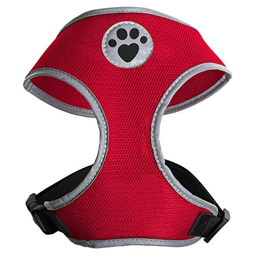 iGadgitz Home U7049 - Hundegeschirr, Welpengeschirr, Gassi Dog Harness reflektierenden Markierungen & sicherer Verschlussschnalle - Karmesin - Klein iGadgitz Home U7049 - Hundegeschirr, Welpengeschirr, Gassi Dog Harness reflektierenden Markierungen & sicherer Verschlussschnalle - Karmesin - Klein von igadgitz home