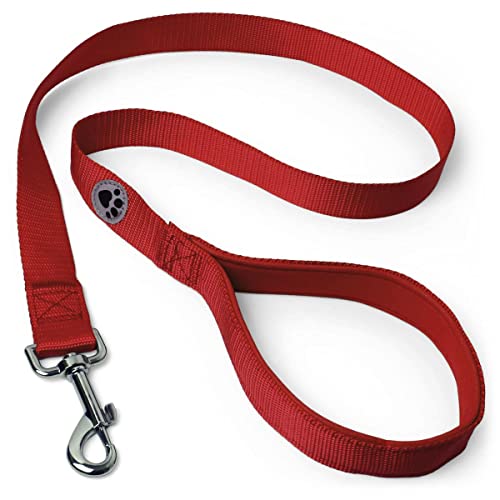 iGadgitz Home U7160 Führleine Hund, Hundeleine Gepolstert Griff -Rot -180cm (1.8m) von igadgitz home