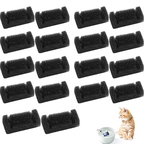20 Stück Trinkbrunnen Schwamm Schaum Filter, Schwammfilter für Katzenbrunnen Filter, Ersatz Haustierbrunnen Wasserbrunnen Schaumstofffilter für Haustier Katze Brunnen 20 Stück Trinkbrunnen Schwamm Schaum Filter, Schwammfilter für Katzenbrunnen Filter, Ersatz Haustierbrunnen Wasserbrunnen Schaumstofffilter für Haustier Katze Brunnen von iguTrail