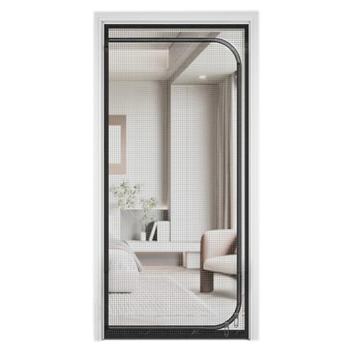 imFreienawn Bildschirmtür-Netz 35.4x78.7 '' Nano-Beschichtungs-Terrassentür Fliege Bildschirm Fine Mesh Pet Protection Temporär mit Zwei Wegen Reißverschleißkatz von imFreienawn