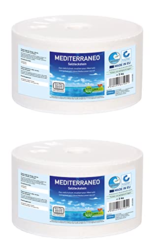 imima- Mineralleckstein Mediterraneo-2x3kg Pferd MEDITERRANEO Salzleckstein 2X 3kg von imima
