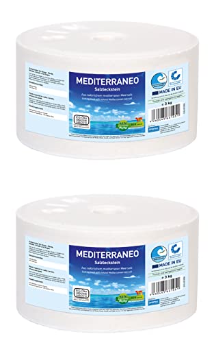 imima- Mineralleckstein Mediterraneo-2x3kg Pferd MEDITERRANEO Salzleckstein 2X 3kg von imima