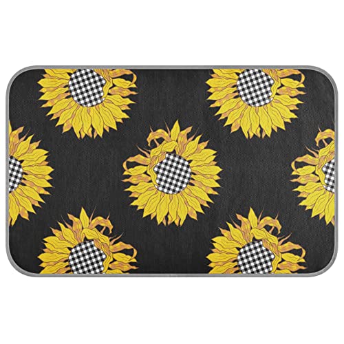 Herbst Buffalo Plaid Sonnenblumen Schwarz Kühlmatte für Hunde Katzen Isomatte Eisseide Hundebett Pad Tragbar & Waschbar Kühlkissen Faltbar Atmungsaktiv Schlafbett für Bett Autositz Strandboden Herbst Buffalo Plaid Sonnenblumen Schwarz Kühlmatte für Hunde Katzen Isomatte Eisseide Hundebett Pad Tragbar & Waschbar Kühlkissen Faltbar Atmungsaktiv Schlafbett für Bett Autositz Strandboden von innewgogo