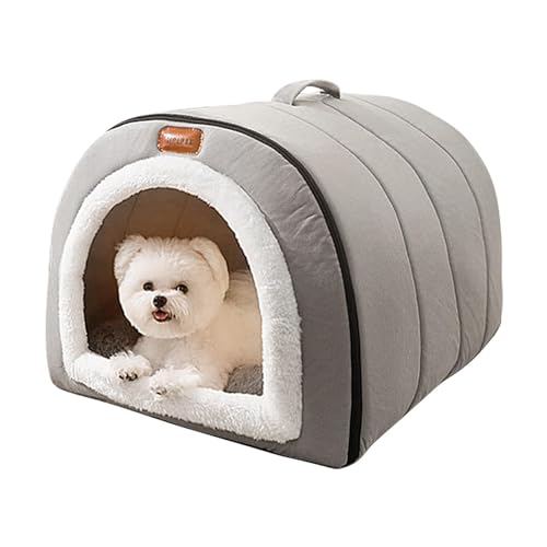 INOTO Haustier-Outdoor-Haus, Samt, PP-Baumwolle, bequemes Haustierhaus, waschbar, warm, gemütlich, wetterfest, Katzen- und Hundebetten, Unterschlupf für Haustiere im Innen- und Außenbereich INOTO Haustier-Outdoor-Haus, Samt, PP-Baumwolle, bequemes Haustierhaus, waschbar, warm, gemütlich, wetterfest, Katzen- und Hundebetten, Unterschlupf für Haustiere im Innen- und Außenbereich von inoto