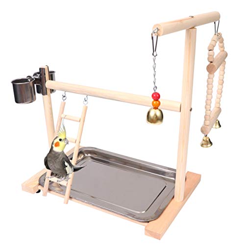 Papageienständer Futterbox Spielplatzglocke Papagei Barsch Stehen Kauspielzeug Für Papageien Sittiche Spielzeug Vogelspielplatz Für Haustiere Vogelbett Hölzern König Vogelnest Papageienständer Futterbox Spielplatzglocke Papagei Barsch Stehen Kauspielzeug Für Papageien Sittiche Spielzeug Vogelspielplatz Für Haustiere Vogelbett Hölzern König Vogelnest von iplusmile