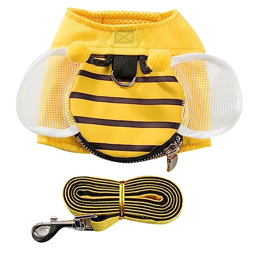 iplusmile 1 Set Hundeleine Fellpflege Spazierengehen Hundegeschirr Reflektierende Geschirre Y Geschirr Weste Geschirr Für Hunde Welpen Große Traktion Hundehemd Verstellbar Gelb von iplusmile
