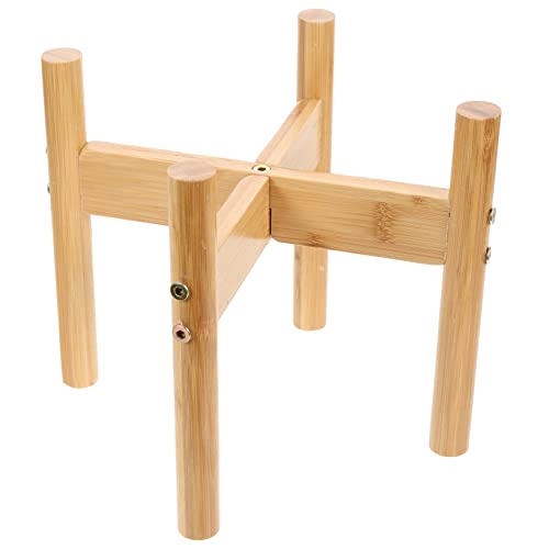 iplusmile Welpe 1 Satz Halter Für Hundenapf Erhöhter Futterautomat Für Hunde Schüsselständer Aus Holz Erhöhter Schalenhalter Spender Für Wassernapf Für Hunde Pflanze Bambus Hundefutter von iplusmile