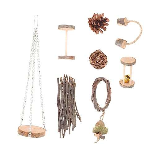 iplusmile 1satz Kleintier Kauspielzeug Aus Holz Für Hamster Kaninchen Und Papageien Teiliges Farbenfrohes Spielzeug Zur Zahnpflege Fördert Spieltrieb Und Neugierde Für Innenräume von iplusmile