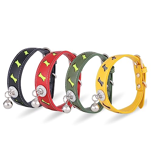 iplusmile 1stück Verstellbares Pu- -hundehalsband Mit Reflektierender Oberfläche Und Kreativem - Für Katzen Und Hunde Geeignet Rot iplusmile 1stück Verstellbares Pu- -hundehalsband Mit Reflektierender Oberfläche Und Kreativem - Für Katzen Und Hunde Geeignet Rot von iplusmile
