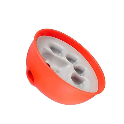 iplusmile 1 Stück Futterautomat Für Haustiere Hundenapf Langsame Fütterungsschüssel Napfmatte Für Haustiere Welpe Schüsseln Futterspender Langsamer Zubringer Hundeleine Slow-Food-Bowl Orange von iplusmile