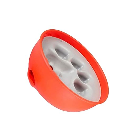 iplusmile 1 Stück Futterautomat für Haustiere Dog Food Bowl hundefutternapf katzenfutter schüssel Welpe Haustierschalenmatte Hundeleine langsam fressender Feeder Slow-Food-Bowl Orange von iplusmile