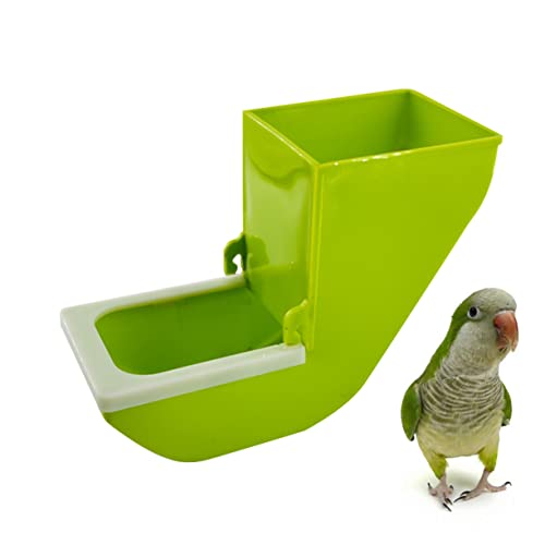 iplusmile 1 Stück Futterstelle für Papageien Schüssel Vogelkäfer hängend Fütterung Vogelfütterer Haustier Futterspender Wasser Futterbehälter für Vögel Futterautomat für Papageien Green von iplusmile