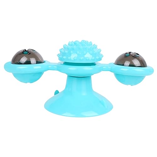 iplusmile Katzenspielzeug Drehbarer Ball Mit Kratzfunktion Saugnapf Blink Spielzeug Für Katzen Zum Necken Und Kratzen Katzen von iplusmile