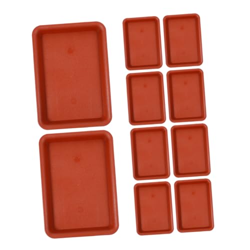 iplusmile 10 Stücke Anlage Tropfschalen Rechteckigen Blumentopf Untertasse Anlage Tablett Bonsai Topf Pflanzer Untertasse Wasser Catcher Für von iplusmile