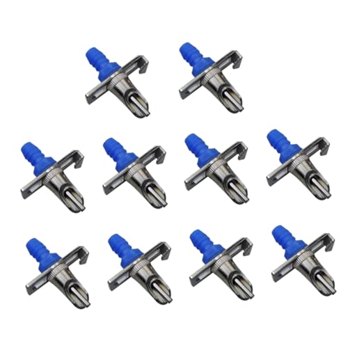 iplusmile 10 Stück pet Wasser Mund Wasserbrunnen für Kaninchen Hasen Haustier Käfig Futterstelle für Kaninchen Wasserspender automatisch Werkzeug Kaninchentrinker Blue von iplusmile