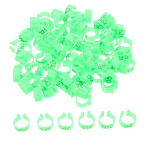 iplusmile 100 Stück Digitalerkennungsbeinring Taubenfußmarke Identifikationsbeinband klein Taubenbeinringe Beine Ring für Taubenbeinbänder Beinband für Brieftauben Abs Green iplusmile 100 Stück Digitalerkennungsbeinring Taubenfußmarke Identifikationsbeinband klein Taubenbeinringe Beine Ring für Taubenbeinbänder Beinband für Brieftauben Abs Green von iplusmile