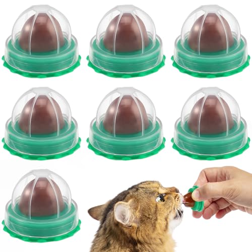 iplusmile Katze Katzenminze - 10pcs Katze Catnip Spielzeug Lecken Lollipop Vitamin Snacks Pudding Fisch Gelatine Aadhesive Band Candy für Katze Kätzchen (Zufällig Geschmack) von iplusmile