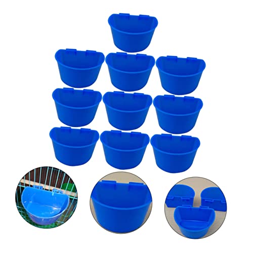 iplusmile 10Stücke Kunststoff Vogel Futtertrog Verdickte Hängende Futterstation für Tauben Leichte und Einfache Reinigung Futterschalen für Käfig für Wasser von iplusmile