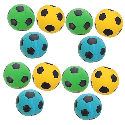 iplusmile 12 STK Haustier Spielzeug Fußball Quietschendes Hundespielzeug Gesundes Hundespielzeug Hundekauen Hundebiss Welpen Werfen Welpenspielzeug 7c Anti-Biss-Hund von iplusmile