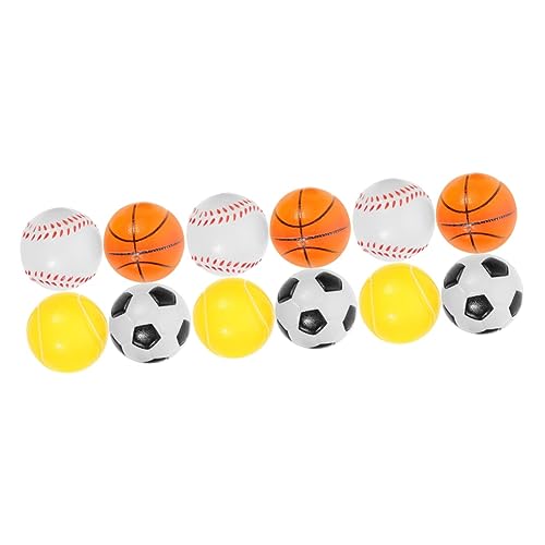 iplusmile Spielzeug 12 STK Süßer Plüschhund Kauspielzeug Fußballspielzeug Basketball-Spielzeug Stich Plüsch Basketballspielzeug Baseball-Spielzeug Flauschige Kuscheltiere Lipgloss Kauen von iplusmile