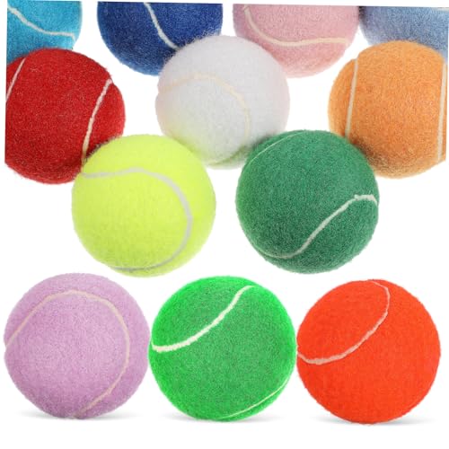 iplusmile 12 Stück Teiliges Bunte Tennisbälle aus Sicherem mit Glatter Oberfläche und Mesh Tragetasche für Kleine Hunde Training und Interaktives Apportierspiel iplusmile 12 Stück Teiliges Bunte Tennisbälle aus Sicherem mit Glatter Oberfläche und Mesh Tragetasche für Kleine Hunde Training und Interaktives Apportierspiel von iplusmile