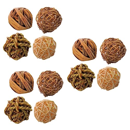 iplusmile 12-teiliges Set Papagei Nagt An Einem Takraw-kugelspielzeug Papagei Rattankugeln Heu Kaninchenspielzeug Kaninchen Spielzeug Kaninchen Übung Beißspielzeug Weide Natürlich Bambus iplusmile 12-teiliges Set Papagei Nagt An Einem Takraw-kugelspielzeug Papagei Rattankugeln Heu Kaninchenspielzeug Kaninchen Spielzeug Kaninchen Übung Beißspielzeug Weide Natürlich Bambus von iplusmile