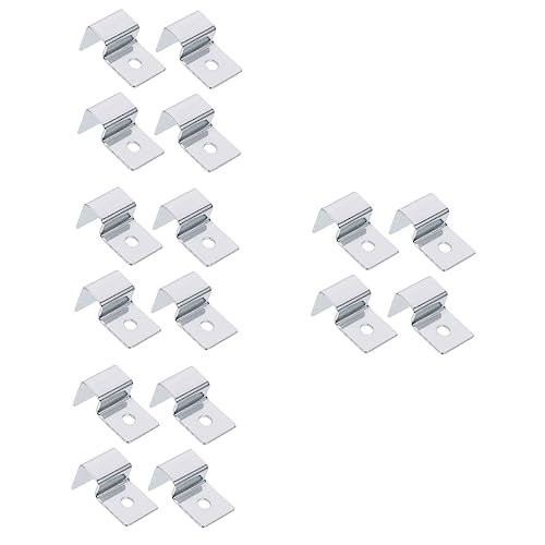 iplusmile 16 STK Tragrahmen Deckelklemmen Für Aquarien Abdeckclip Für Randlose Aquarien Fisch Deckel Für Aquarien Klammern Für Aquarienabdeckungen Topfdeckel Rostfreier Stahl Aquarium Halter von iplusmile