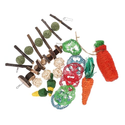 iplusmile 16Stücke Teiliges Hamster Kauspielzeug Aus Beißspielzeug Für Kleintiere Natürliches Für Meerschweinchen Fördert Zahngesundheit Und Beschäftigung iplusmile 16Stücke Teiliges Hamster Kauspielzeug Aus Beißspielzeug Für Kleintiere Natürliches Für Meerschweinchen Fördert Zahngesundheit Und Beschäftigung von iplusmile