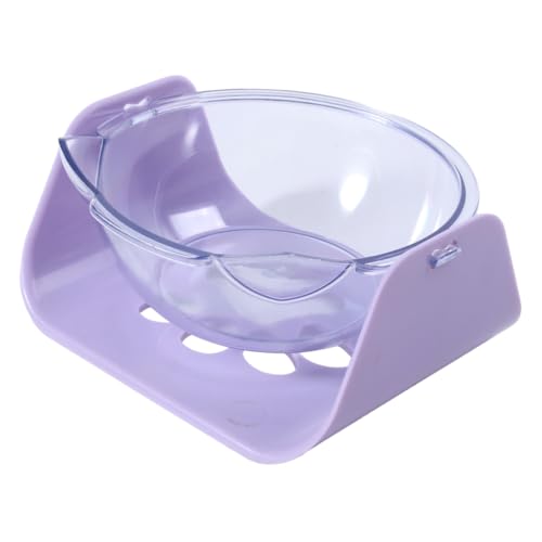 iplusmile 1Pc Katze Geformt Schüssel Katze Schüssel Gekippt Lebensmittel Schüssel Hals Schutz Schüssel Kunststoff von iplusmile
