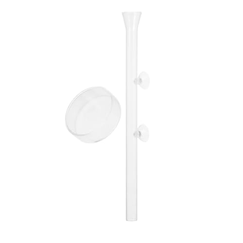 iplusmile 1Satz Futterrohr für Aquarien mit Futterring für Präzise Fütterung Transparente Fütterhilfe für Garnelen und Fische Einfache für Aquarien von iplusmile