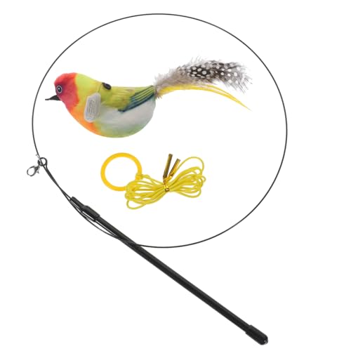 iplusmile 1Satz Katzenspielzeug Interaktiver Katzenteaser Stick Mit Lebensechten Vogelgeräuschen Und Katzenminze Für Katzen Für Mentale Und Physische Stimulation iplusmile 1Satz Katzenspielzeug Interaktiver Katzenteaser Stick Mit Lebensechten Vogelgeräuschen Und Katzenminze Für Katzen Für Mentale Und Physische Stimulation von iplusmile