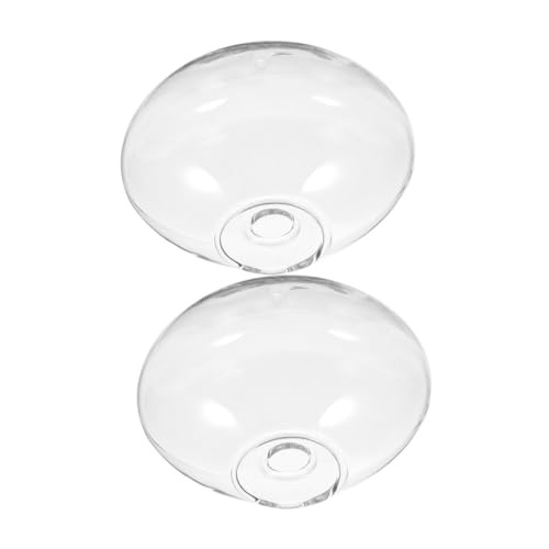 iplusmile 2 Stück An Der Wand Montierte Glas-hydrokultur-pflanzgefäße, Transparente Glas-Terrarium-vasen Für Zimmerpflanzen, Klare Hängende Blumenvasen, Wand-pflanzenhalter von iplusmile