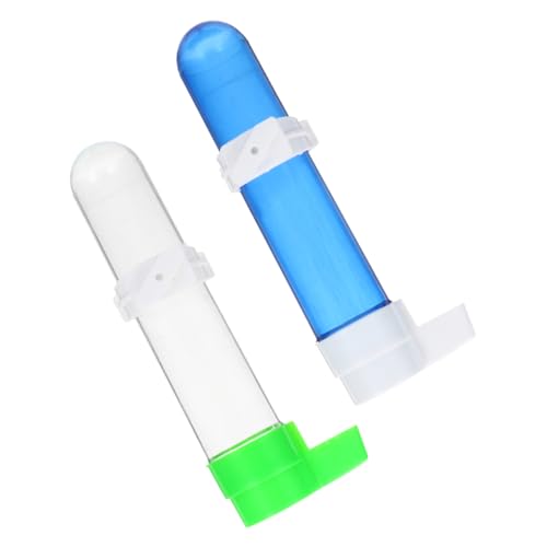 iplusmile 2 Stück Automatischer Wasserspender für Papageien Vogel Wasserschale Vogelkäfig-Zubehör zum Aufhängen Zucht Flasche Wasserspender für Sittiche Vogelwasserflasche Papageifutter Abs von iplusmile