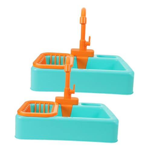iplusmile 2 Stück Gemüsebeckenspielzeug Badewanne Von Vogel Dusche Papageienbrunnenbad Vogel Reinigungsmittel Papageienbadewannenbehälter Papageien Badewanne Light Green Plastik von iplusmile