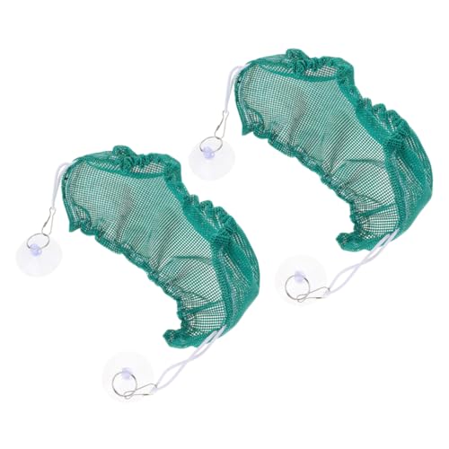 iplusmile 2 Stück Haustier Hängematte Klettern Reptilien-hängematte Saugnapfbärte -drachenhängematte Hängematte Für Reptilienkäfige Bartagame Hängematte Eidechsen Hängematte Green Segeltuch von iplusmile