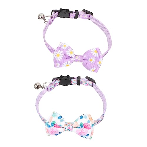 iplusmile 2st Haustierhalsband Mittleres Hundehalsband Hund Schleife Halsband Trainingshalsbänder Für Hunde Weiches Hundehalsband Mittlerer Kragen Bogenkragen Gehkragen Mädchen Seil Plastik von iplusmile