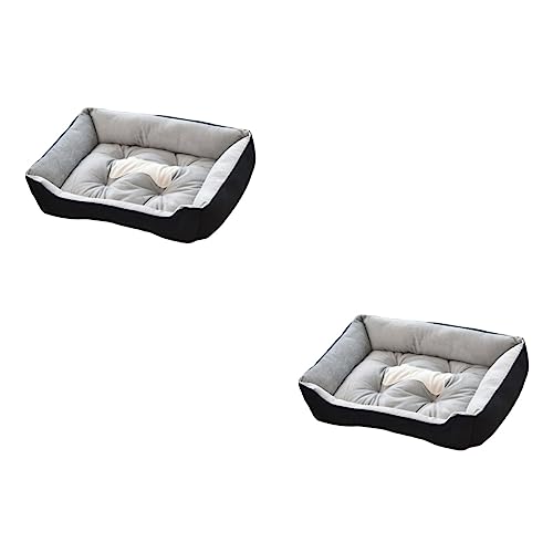 iplusmile 2 Stücke 45cm Haustier Hund Nest Bett Schwarz Kurze Plüsch Pad Einfach Waschen Atmungsaktive Material iplusmile 2 Stücke 45cm Haustier Hund Nest Bett Schwarz Kurze Plüsch Pad Einfach Waschen Atmungsaktive Material von iplusmile