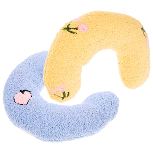 iplusmile 2stücke U-förmiges Katzenschlafkissen Bequemes Nackenschutzkissen Für Katzen Weiches Haustierkissen Kleines Kissen Für Kätzchen Multifunktionales Katzenkissen Mit Optimaler Unterst von iplusmile