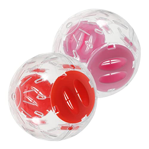 iplusmile 2st Kleiner Hamstersportball Laufbälle Für Kleine Haustiere Hamster Laufrad Mäuse-joggingball-Spielzeug Klare Hamsterbälle Hamster Laufball Spielzeug Pp Kleintierbedarf Chinchilla von iplusmile