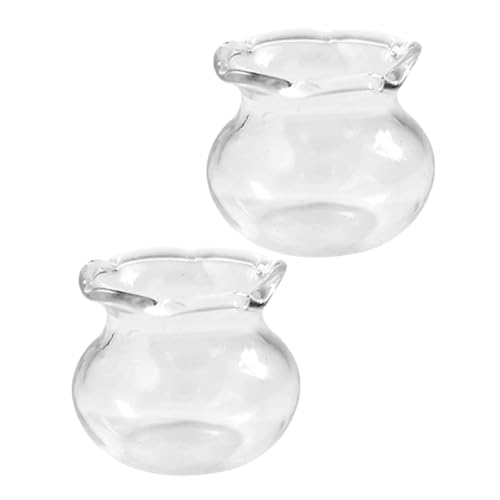 iplusmile 2 Stück Mini-Spielzeugaquarium Miniatur-Aquarium Szenenzubehör Mini Fischglas Miniatur Fischglas Fischglas-Aquarium kleines Mini-Aquarium Fischschalen Transparent iplusmile 2 Stück Mini-Spielzeugaquarium Miniatur-Aquarium Szenenzubehör Mini Fischglas Miniatur Fischglas Fischglas-Aquarium kleines Mini-Aquarium Fischschalen Transparent von iplusmile