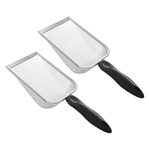 iplusmile 2 Stück Schaufel für Katzenstreu Reptilienstreuschaufel Mesh-Streuschaufel Wurf Wide Loch Scooper Schaufel für Haustierstreu Slotted Müllschaufe Metall Black iplusmile 2 Stück Schaufel für Katzenstreu Reptilienstreuschaufel Mesh-Streuschaufel Wurf Wide Loch Scooper Schaufel für Haustierstreu Slotted Müllschaufe Metall Black von iplusmile